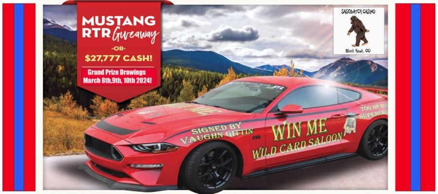 Mustang RTR Giveaway Casino Hoopla